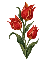 Ottoman Tulips Better Call Saul card template
