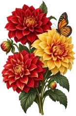 Mexican Dahlias Better Call Saul card template