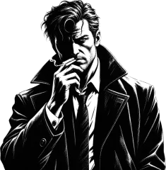 Noir Portrait Better Call Saul card template