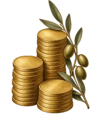 Coins and Laurel Better Call Saul card template